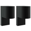 Vidaxl buiten wandlamp 2 pcs zwart 12 x 7 x 15 cm roestvrij staal