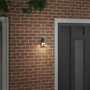 Vidaxl buiten wandlamp zilver 6,5 x 10,5 x 16 cm rvs en glas - afbeelding 3