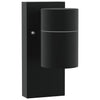 Vidaxl buiten wandlamp zwart 6,5 x 10,5 x 16 cm rvs en glas