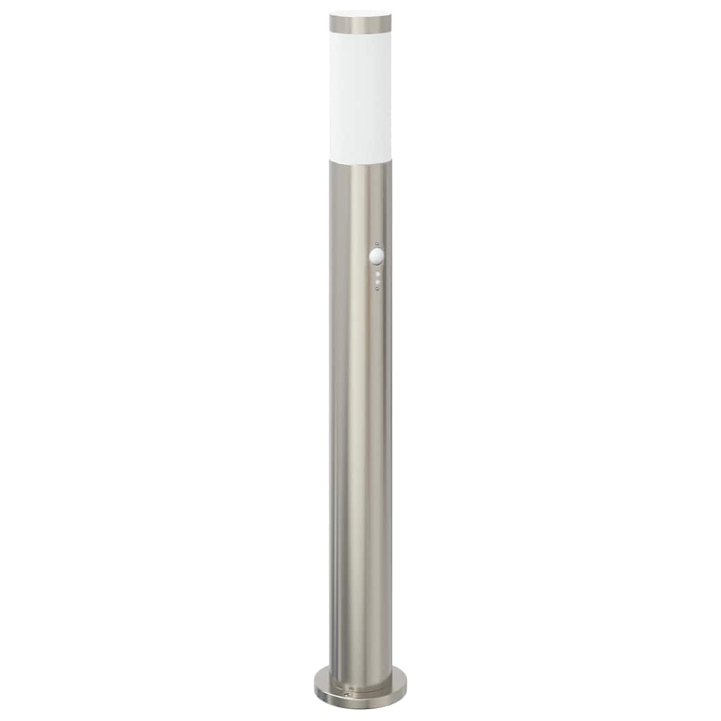 Vidaxl bolderverlichting met sensor 80 cm rvs ip44