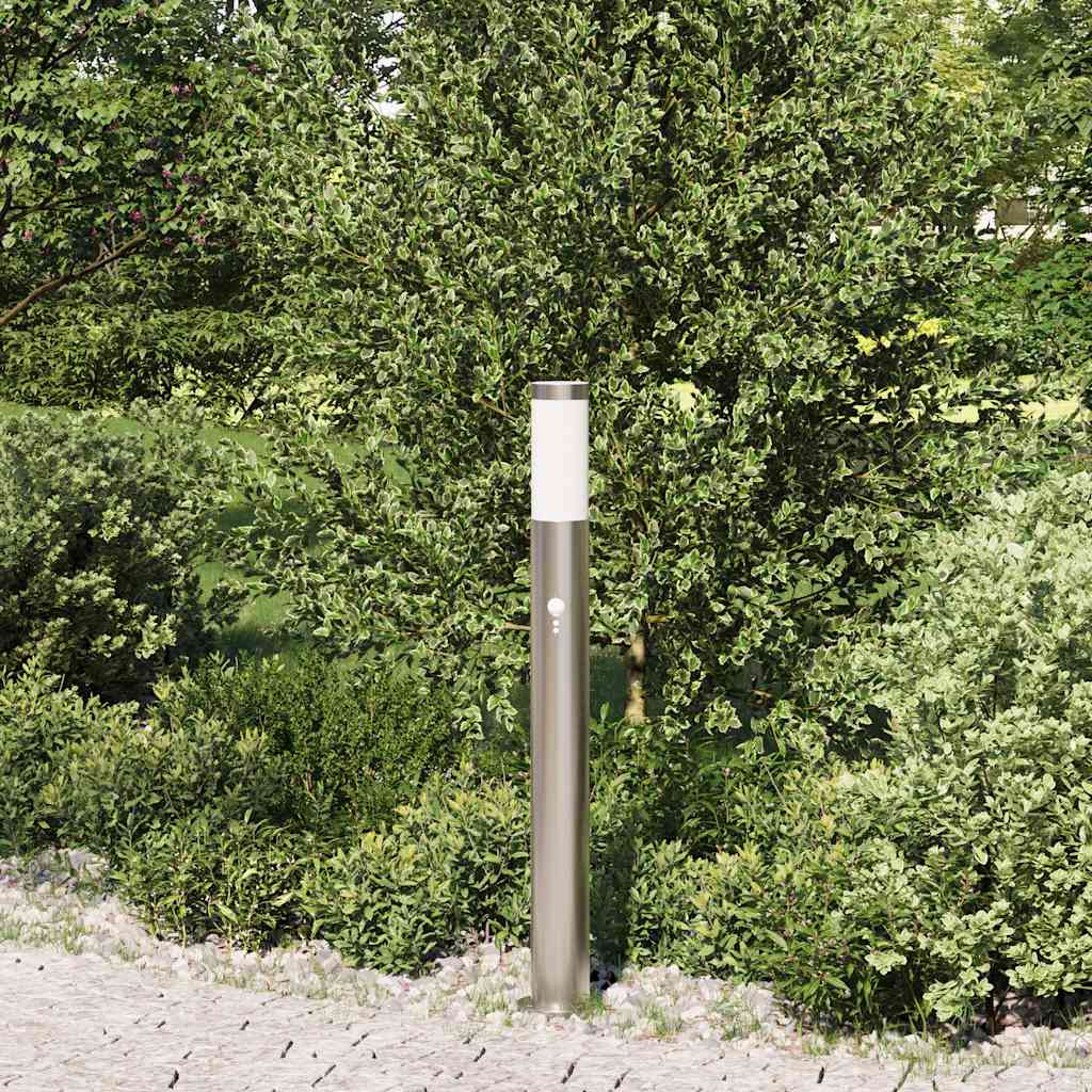 Vidaxl bolderverlichting met sensor 80 cm rvs ip44