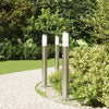 Vidaxl bolderverlichting met sensor 3 stuks 80 cm rvs ip44