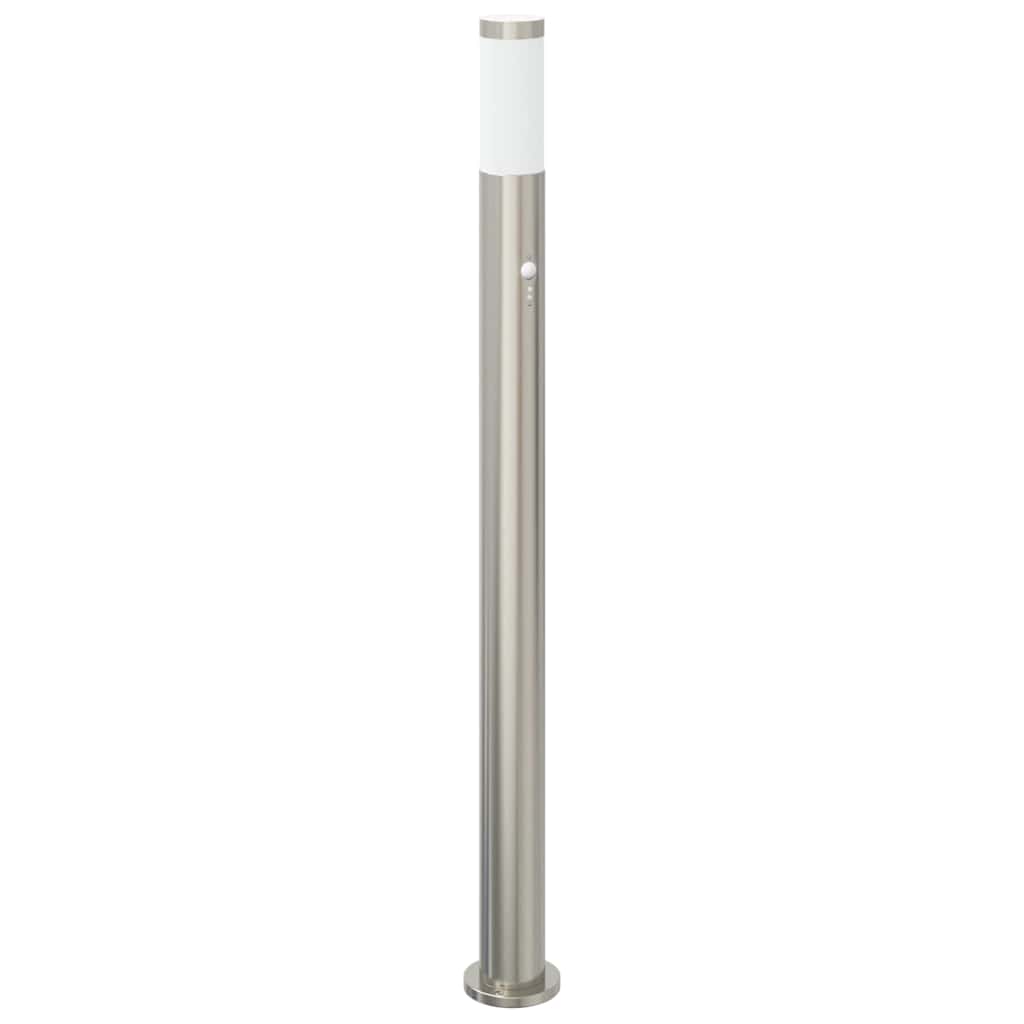 Vidaxl bolderverlichting met sensor 110 cm roestvrij staal ip44