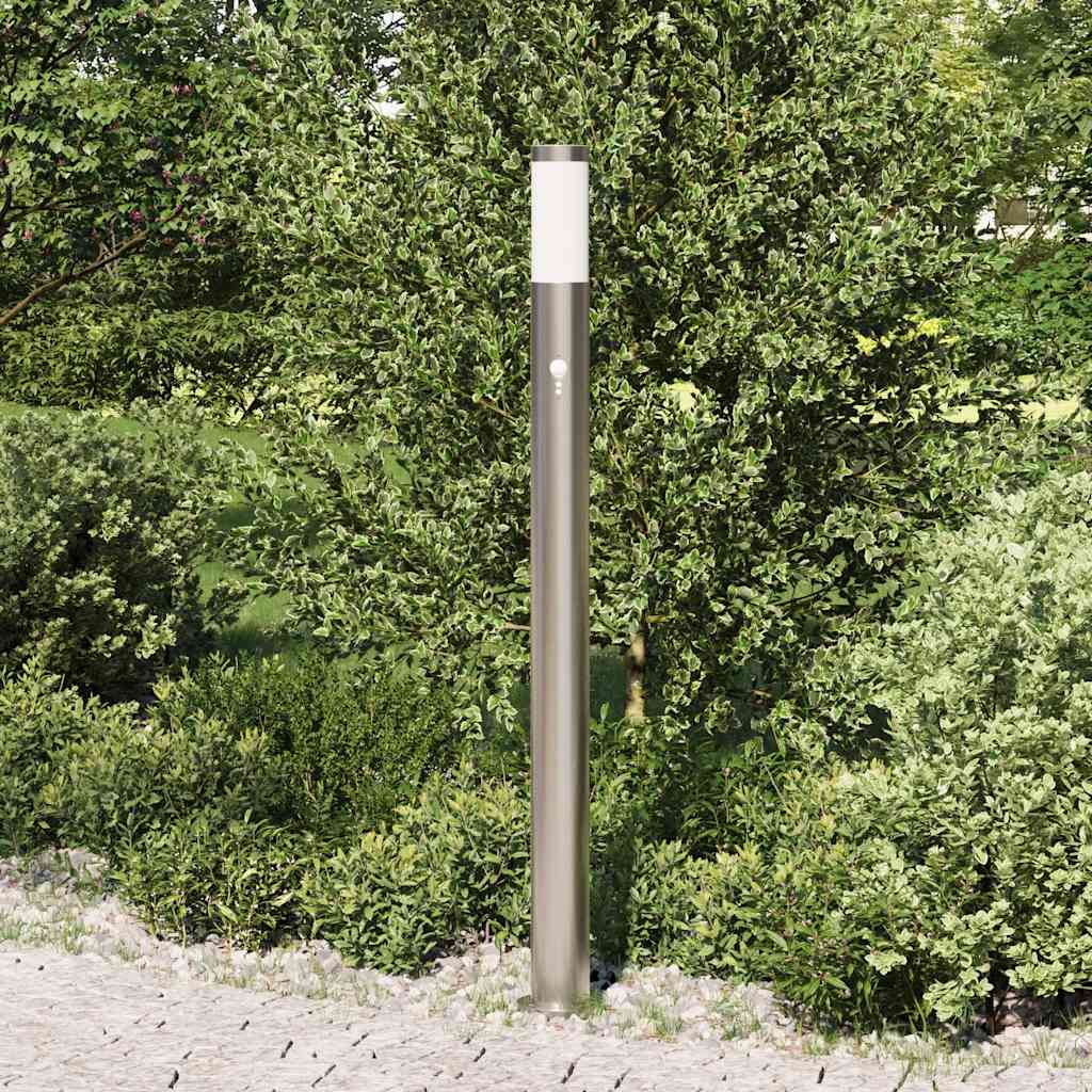 Vidaxl bolderverlichting met sensor 110 cm roestvrij staal ip44