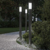 Vidaxl bolderverlichting met sensor 3 stuks 110 cm rvs ip44