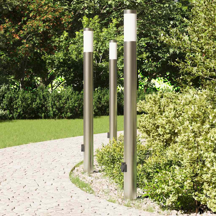 Vidaxl bolderverlichting met stopcontact 3 stuks 110 cm