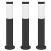 Vidaxl bolderverlichting 3 stuks 50 cm rvs ip44