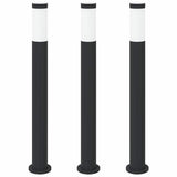 Vidaxl bolderverlichting 3 stuks 80 cm rvs ip44 - afbeelding 2