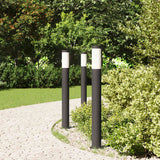 Vidaxl bolderverlichting 3 stuks 80 cm rvs ip44 - afbeelding 3