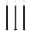 Vidaxl bolderverlichting 3 stuks 110 cm rvs ip44