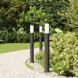 Vidaxl bolderverlichting met sensor 3 stuks 80 cm rvs ip44 - afbeelding 3