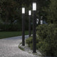 Vidaxl bolderverlichting met sensor 3 stuks 110 cm rvs ip44