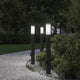 Vidaxl bolderverlichting met stopcontact 3 stuks 80 cm roestvrij staal ip44