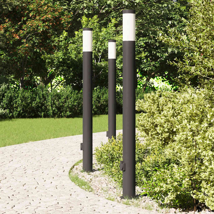 Vidaxl bolderverlichting met stopcontact 3 stuks 110 cm