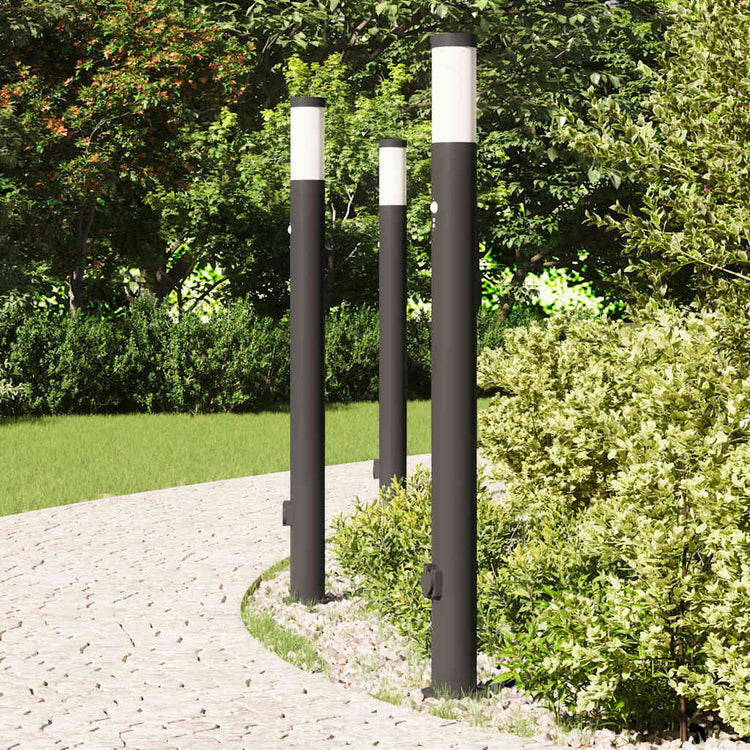 Vidaxl bolderverlichting met sensor en stopcontact 3 stuks 110 cm