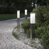 Vidaxl bolderverlichting met sensor 3 stuks 50 cm rvs ip44