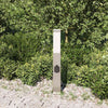 Vidaxl bolderarmatuur met stopcontact 50 cm rvs ip44
