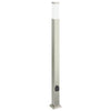 Vidaxl bolderarmatuur met stopcontact 110 cm rvs ip44