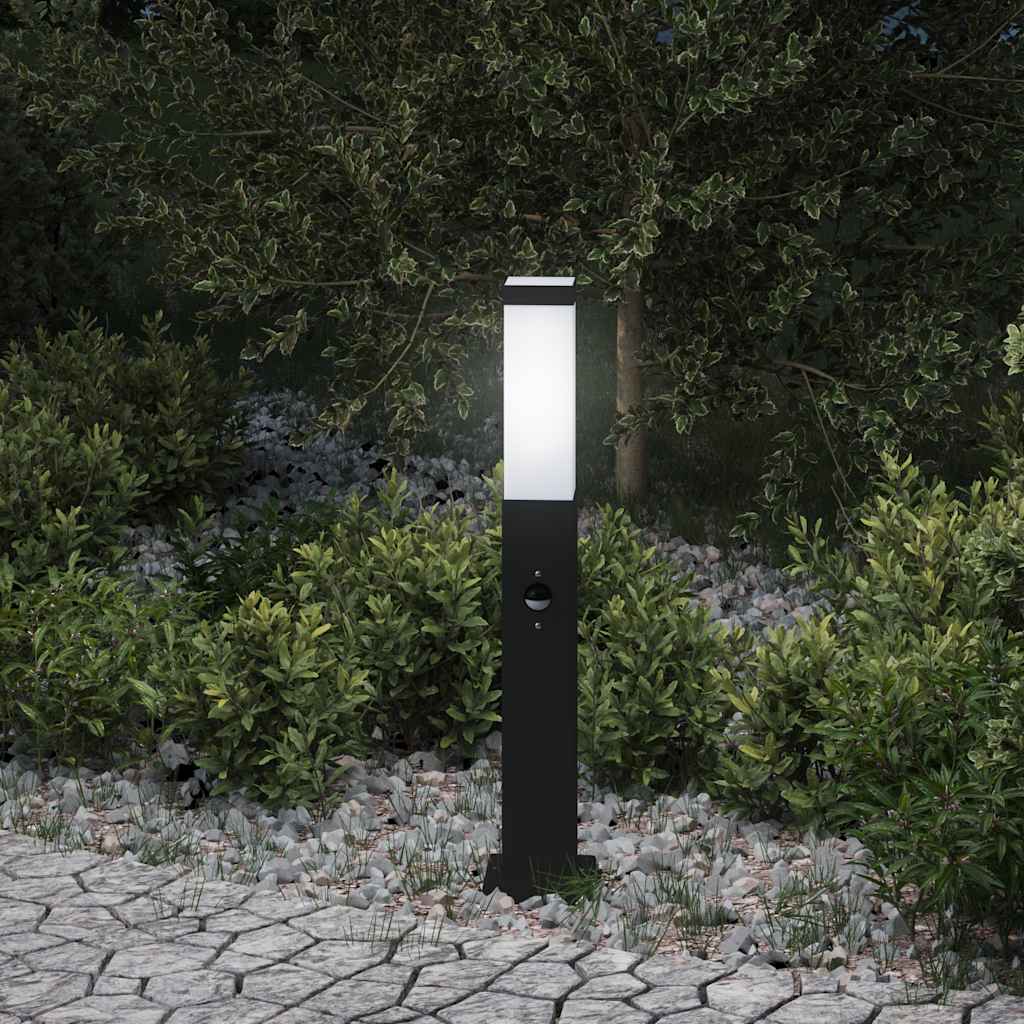 Vidaxl bolderverlichting met sensor 50 cm zwart ip44