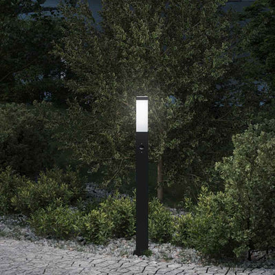 Vidaxl bolderverlichting met sensor 80 cm zwart ip44