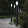 Vidaxl bolderverlichting met sensor 3 stuks 110 cm zwart ip44