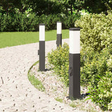 Vidaxl bolderverlichting met stopcontact 3 stuks 50 cm zwart ip44 - afbeelding 3