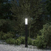 Vidaxl bolderarmatuur met stopcontact 80 cm zwart ip44