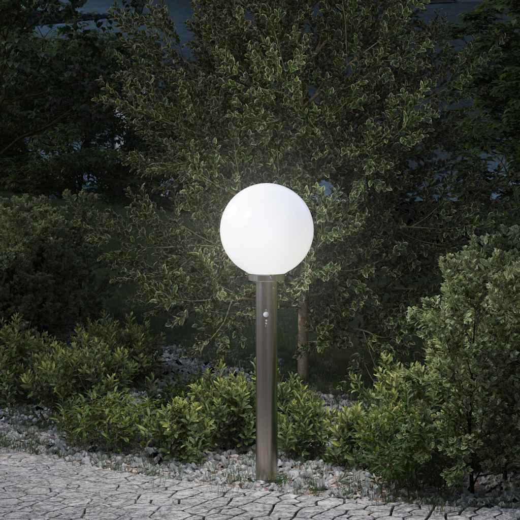 Vidaxl bolderverlichting met sensor 80 cm rvs ip44