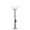 Vidaxl bolderarmatuur met stopcontact 80 cm rvs ip44