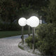 Vidaxl bolderverlichting met sensor en stopcontact 3 stuks 80 cm roestvrij staal ip44