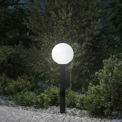 Vidaxl bolderarmatuur met stopcontact 80 cm zwart ip44
