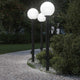 Vidaxl bolderverlichting met sensor en stopcontact 3 stuks 120cm zwart