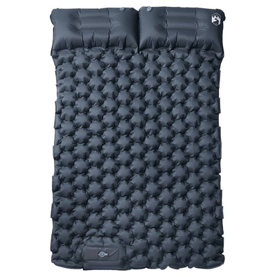 Vidaxl kampeermatras met kussens zelfopblazend 2-persoons grijs