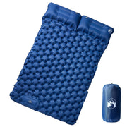 Vidaxl kampeermatras met kussens zelfopblazend 2-persoons marineblauw - afbeelding 1