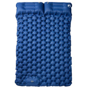 Vidaxl kampeermatras met kussens zelfopblazend 2-persoons marineblauw - afbeelding 2