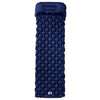 Vidaxl kampeermatras met kussen opblaasbaar 1-persoons marineblauw