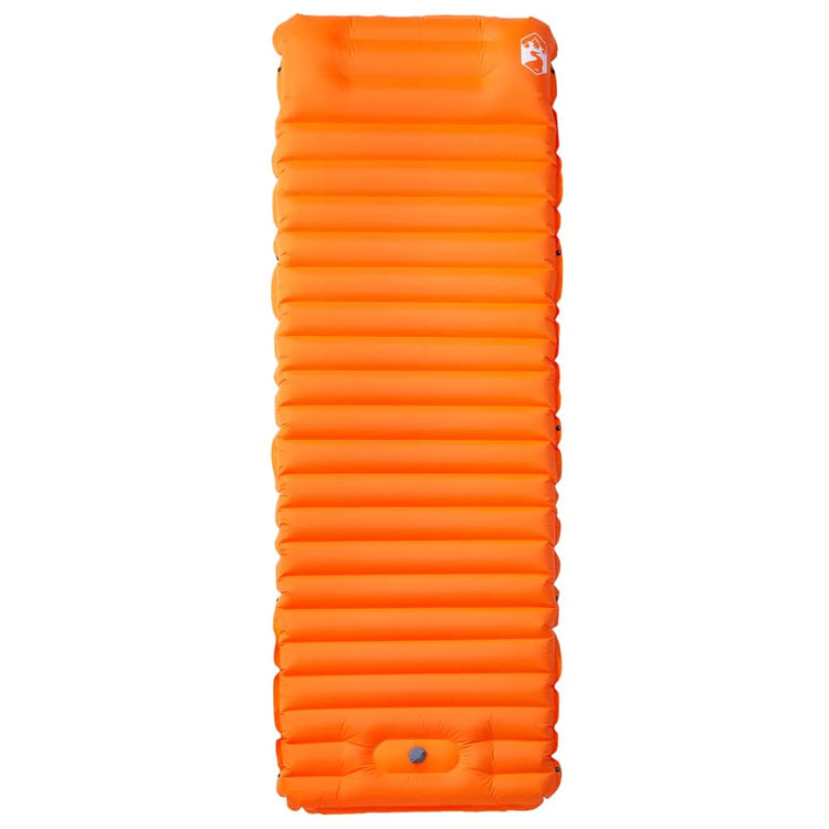 Vidaxl kampeermatras met kussen zelfopblazend 1-persoons oranje