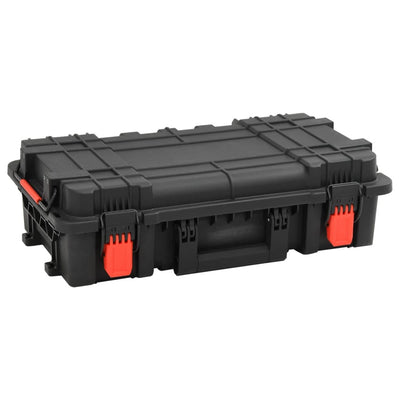 Vidaxl flightcase draagbaar 56,5x34x16 cm pp zwart