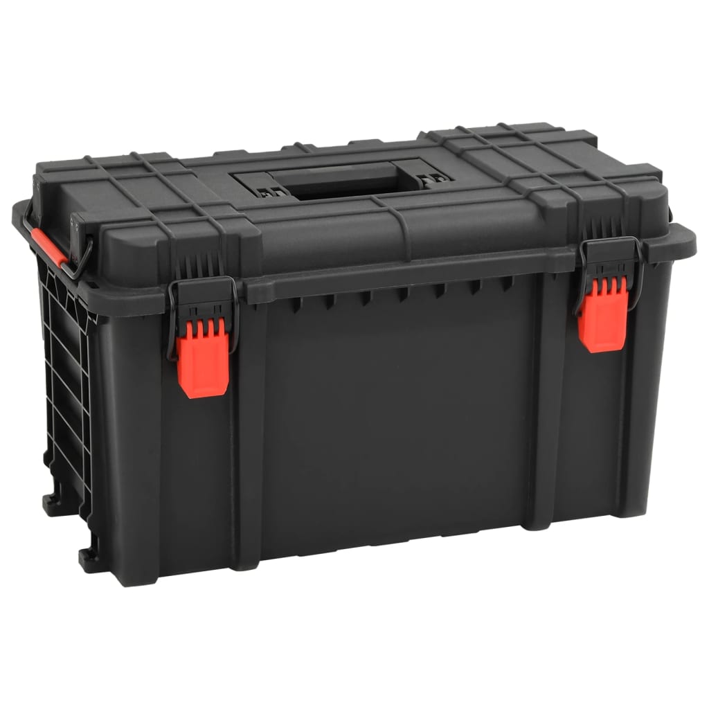 Vidaxl flightcase draagbaar 57x35x32,5 cm pp zwart