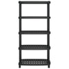 Vidaxl opbergrek 5-laags 93,5x45,5x194,5 cm polypropeen zwart