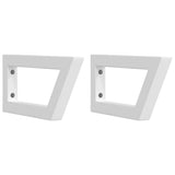 Vidaxl wandbeugels voor wasbak 2 st trapezium staal wit - afbeelding 2