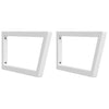 Vidaxl wandbeugels voor wasbak 2 st trapezium staal wit