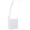Vidaxl buitenwandlamp led gegoten aluminium wit