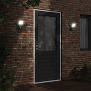 Vidaxl buitenwandlampen 2 st led met sensors gegoten aluminium zwart - afbeelding 3
