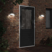 Vidaxl buitenwandlampen 2 st led met sensors gegoten aluminium zwart - afbeelding 3