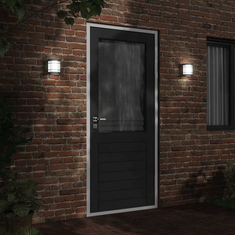 Vidaxl buitenwandlamp roestvrij staal zwart