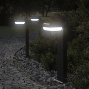 Vidaxl buitenlampen staand 3 st 50 cm gegoten aluminium zwart - afbeelding 1