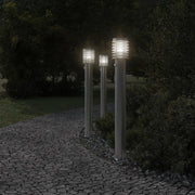 Vidaxl vloerlamp voor buiten met sensor 110 cm roestvrijstaal zilver - afbeelding 3