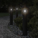 Vidaxl vloerlamp voor buiten met sensor 60 cm roestvrijstaal zwart - afbeelding 1