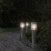 Vidaxl buitenvloerlampen 3 st stopcontact 60 cm roestvrijstaal zilver - afbeelding 3